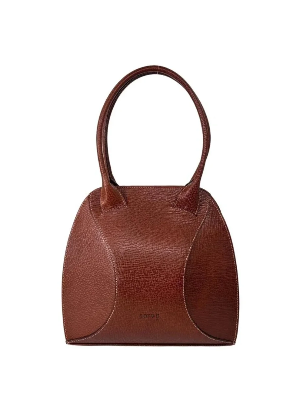 Loewe Super Anagram Tote Calf Leather Brown